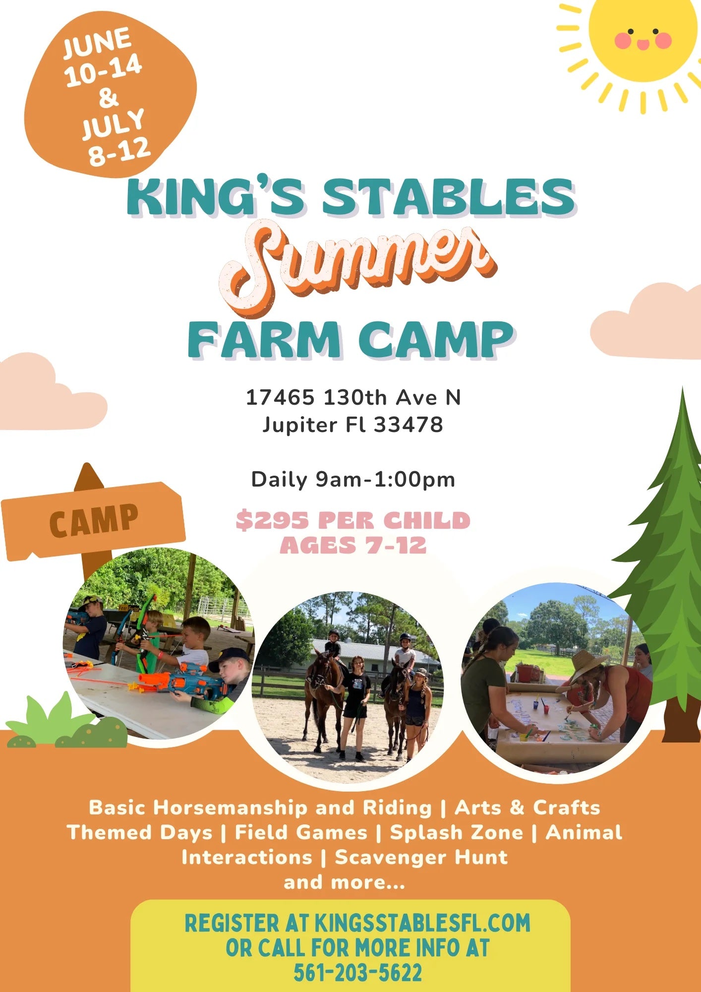 Kids Farm Camp 2024 Jupiter Florida – KingsStablesFl